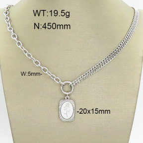 Stainless Steel Necklace  2N2002494bbov-436