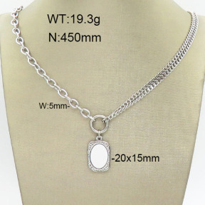 Stainless Steel Necklace  2N2002496bbov-436