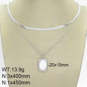 Stainless Steel Necklace  2N2002498vbpb-436