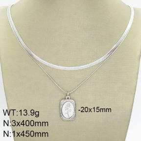 Stainless Steel Necklace  2N2002499vbpb-436
