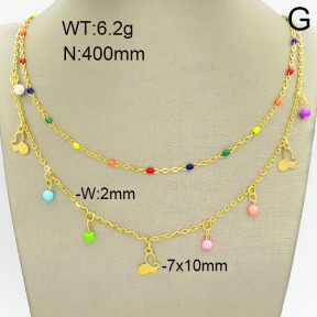 Stainless Steel Necklace  2N4001482bhva-610