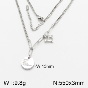 Stainless Steel Necklace  5N2001522bbov-260