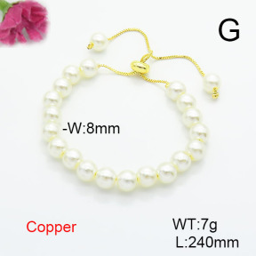 Fashion Copper Bracelet  F6B300818vbll-L002
