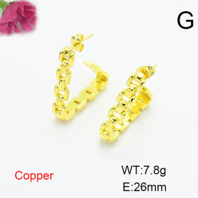 Fashion Copper Earrings  F6E200289ablb-L002