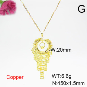 Fashion Copper Necklace  F6N200314ablb-L002