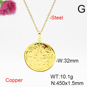 Fashion Copper Necklace  F6N200321avja-L002