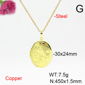 Fashion Copper Necklace  F6N200324vail-L002
