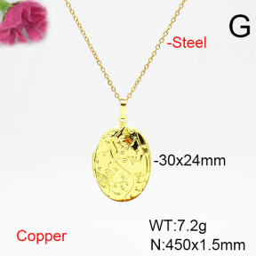 Fashion Copper Necklace  F6N200327vail-L002