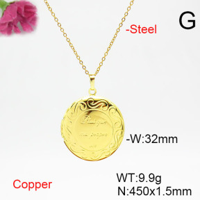 Fashion Copper Necklace  F6N200330vail-L002