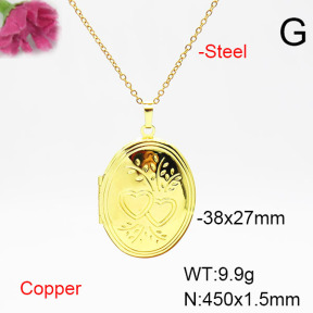 Fashion Copper Necklace  F6N200333vail-L002