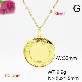 Fashion Copper Necklace  F6N200334vail-L002