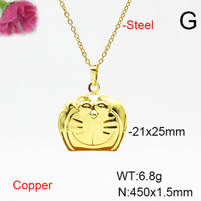 Fashion Copper Necklace  F6N200335vail-L002