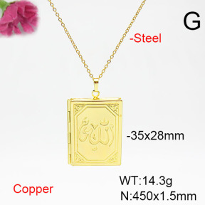 Fashion Copper Necklace  F6N200337avja-L002