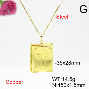 Fashion Copper Necklace  F6N200340aajl-L002