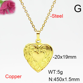 Fashion Copper Necklace  F6N200345avja-L002