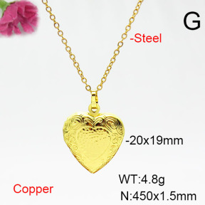 Fashion Copper Necklace  F6N200346avja-L002