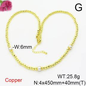 Fashion Copper Necklace  F6N300836bhva-L002