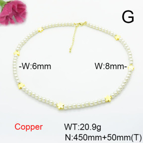 Fashion Copper Necklace  F6N300837bhva-L002