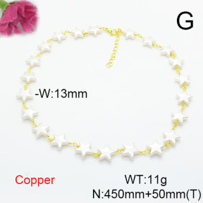 Fashion Copper Necklace  F6N300838bhia-L002