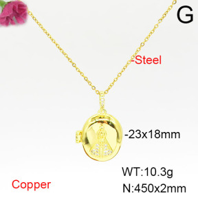 Fashion Copper Necklace  F6N405496ablb-L002