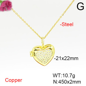 Fashion Copper Necklace  F6N405497vbmb-L002