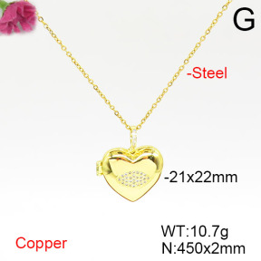 Fashion Copper Necklace  F6N405498ablb-L002