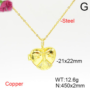Fashion Copper Necklace  F6N405499ablb-L002