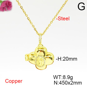 Fashion Copper Necklace  F6N405500ablb-L002