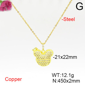 Fashion Copper Necklace  F6N405501vbmb-L002