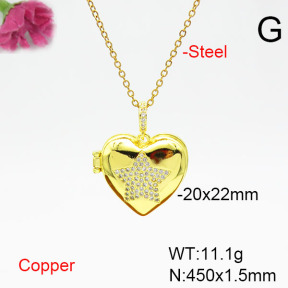 Fashion Copper Necklace  F6N405506vbmb-L002