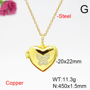 Fashion Copper Necklace  F6N405507ablb-L002