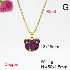 Fashion Copper Necklace  F6N405514vbmb-L002