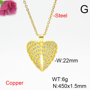 Fashion Copper Necklace  F6N405517aajl-L002