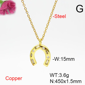 Fashion Copper Necklace  F6N405519vail-L002