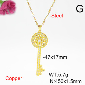 Fashion Copper Necklace  F6N405520baka-L002