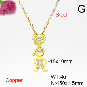 Fashion Copper Necklace  F6N405522aajl-L002