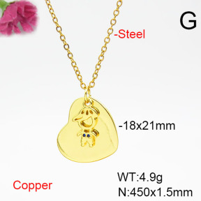 Fashion Copper Necklace  F6N405523aajl-L002