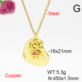 Fashion Copper Necklace  F6N405524aajl-L002