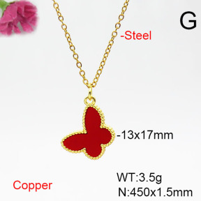 Fashion Copper Necklace  F6N405525vail-L002