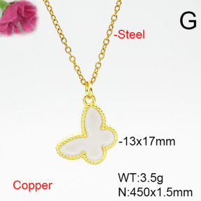 Fashion Copper Necklace  F6N405527vail-L002