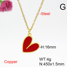 Fashion Copper Necklace  F6N405528vail-L002