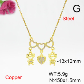 Fashion Copper Necklace  F6N405537vbmb-L002