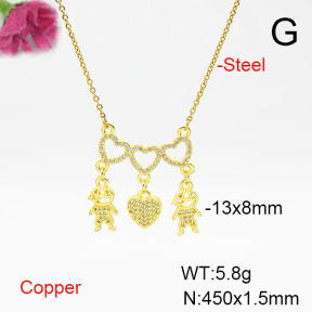 Fashion Copper Necklace  F6N405539vbmb-L002