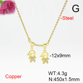Fashion Copper Necklace  F6N405540aajl-L002