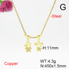 Fashion Copper Necklace  F6N405542aajl-L002