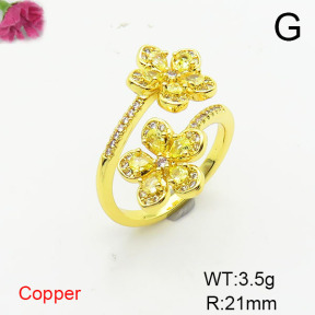 Fashion Copper Ring  F6R401400vbmb-L002