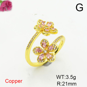 Fashion Copper Ring  F6R401402vbmb-L002