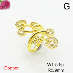 Fashion Copper Ring  F6R401403vbmb-L002