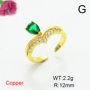 Fashion Copper Ring  F6R401412aajl-L002