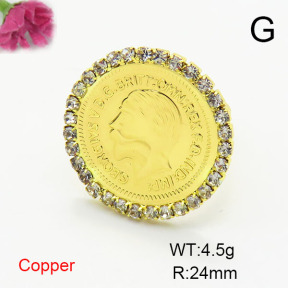 Fashion Copper Ring  F6R401414avja-L002